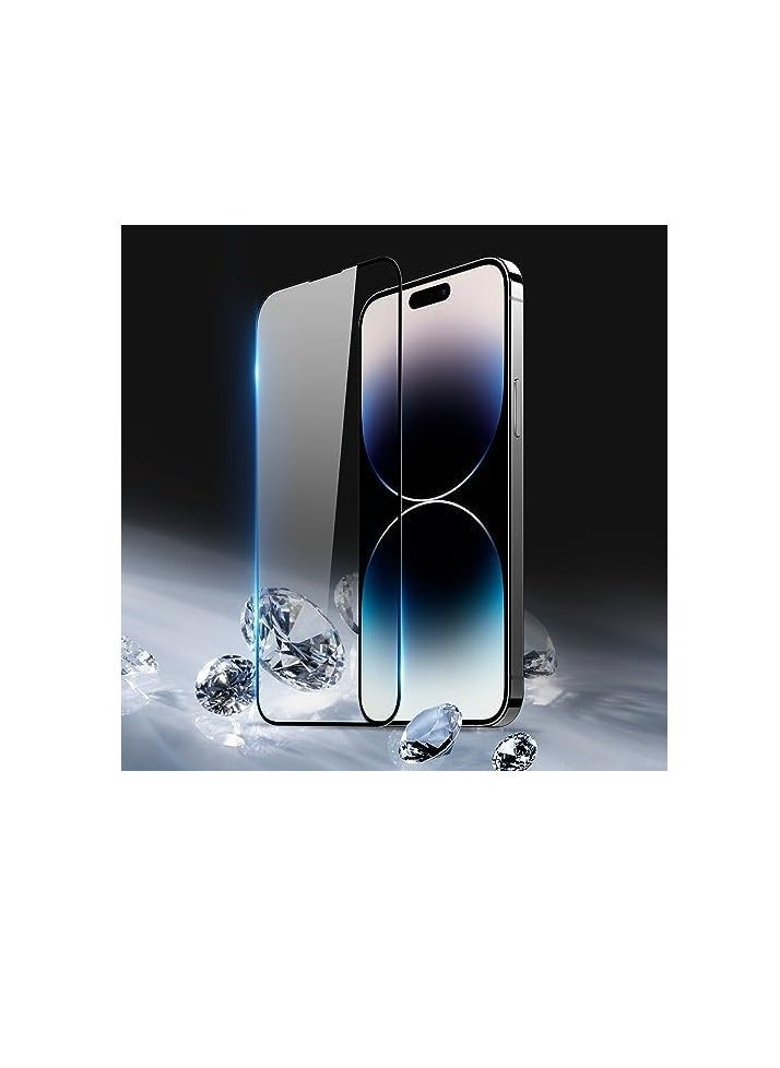for iPhone 16 Pro Screen Protector Tempered Glass, HD clarity, Full Glue, Bubble-free, Drop Protection, Anti-scratch, Full Coverage Screen Protector for iPhone 16 Pro