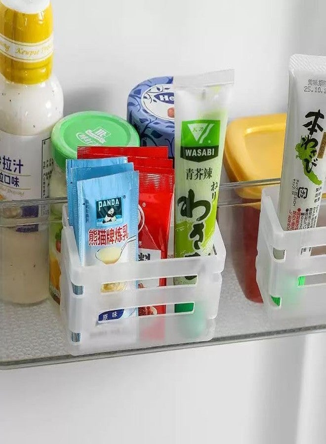 Ueeksry 2PCS Space-Saving Cheese Slice Holder for Fridge Door, Fridge Organizers and Storage, Side Door Clip-on Hanging Retractable Storage Organization Box - Image 2
