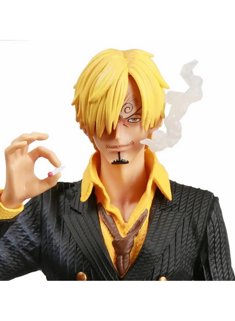 general Black Footed Sanji Vinsmoke Sanji Black Suit and Diable Jumble Luminous One Piece Figure GK Anime Model Surrounding Model Figure - Image 2