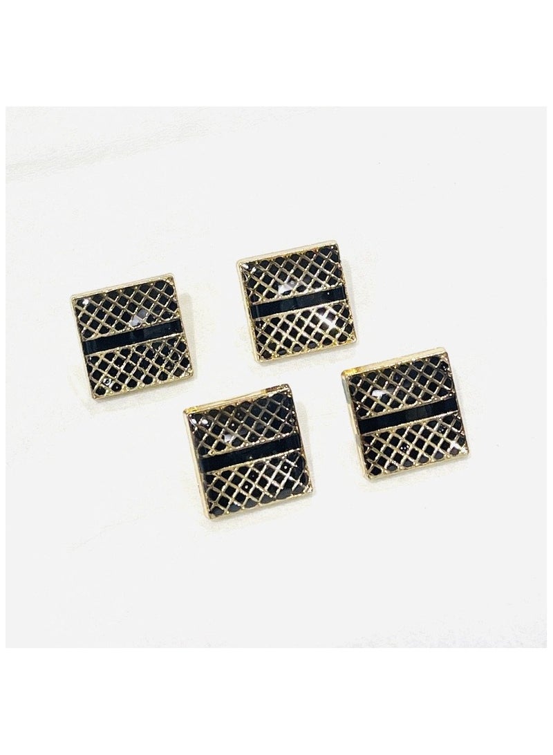 Abrar 8 Set Metal Snap Buttons For Men Saudi Thobe Size 12mm - Image 1