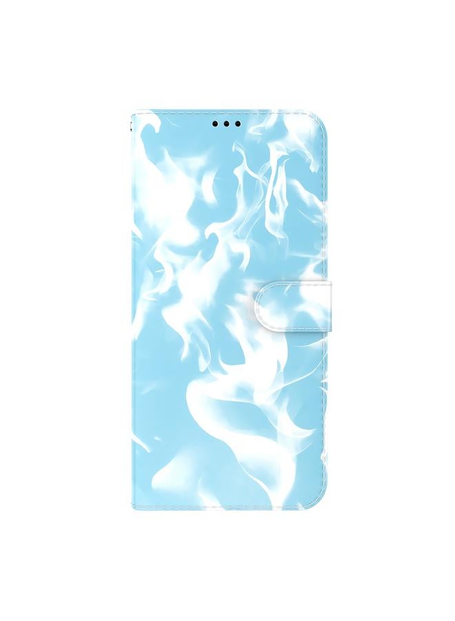 زبون جراب لهاتف iPhone 12 Pro Max بنمط ضباب سحابي، جراب جلدي قلاب أفقي مع حامل وفتحة بطاقة ومحفظة - Image 2