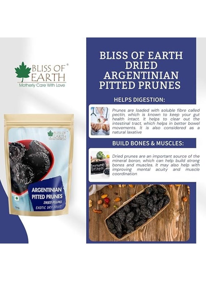 BLISS OF EARTH Argentinian Pitted Prunes 200g Dried Plums - Image 5