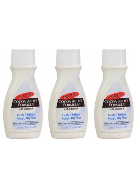 Palmer's Cocoa Butter Formula Vitamin E Heals Softens Rough Dry Skin 1.7 oz Body Lotion Travel Size (Pack of 3)