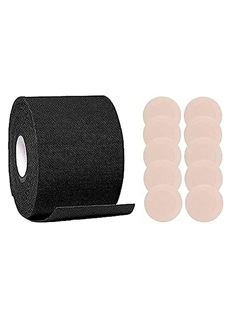 Generic - Body Lift Tape Adhesive Pushup Tape Body Lifter Breathable Body Lifting Tape Sports Tape with Body Petals Disposable Adhesive Bra for Large and Women Dresses or Clothes - Image 1
