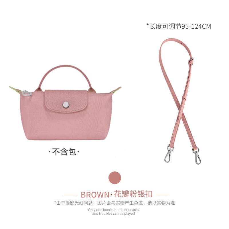 Longxiang Mini Dumpling Bag Shoulder Strap, No Punching, Crossbody Adjustable Mini Replacement Bag Strap Accessories, Cowhide Strap - Image 1
