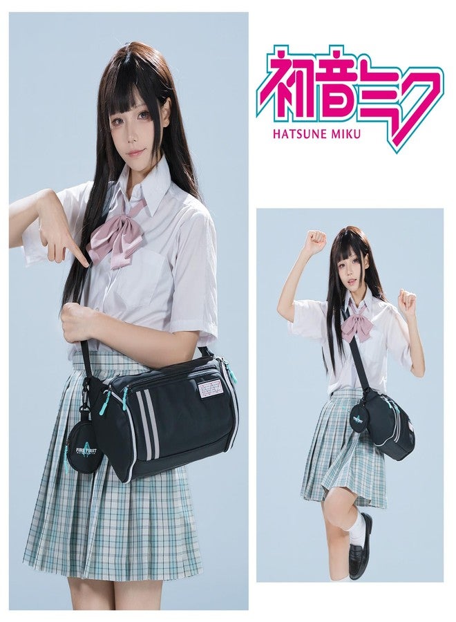 FIREFIRST X Hatsune Miku Collaboration Shoulder Bag,Miku Merch Suitable for Miku Cosplay Anime Crossbody Bag - Image 2