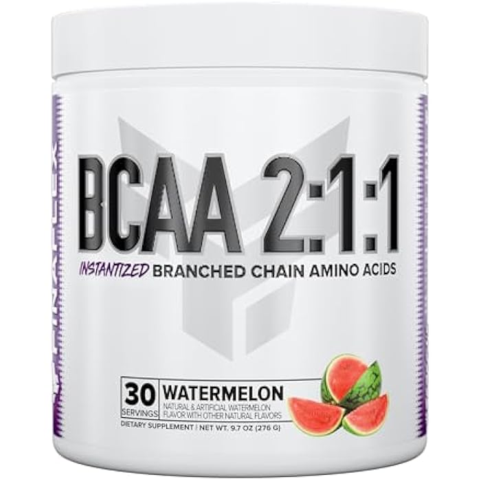 FINAFLEX Pure BCAA 2:1:1, Watermelon - 9.7 oz - Promotes Strength, Recovery & Performance - with 2:1:1 Ratio of Leucine, Isoleucine & Valine + Vitamin C - 30 Servings - Image 1