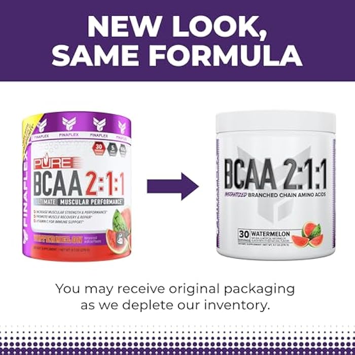 FINAFLEX Pure BCAA 2:1:1, Watermelon - 9.7 oz - Promotes Strength, Recovery & Performance - with 2:1:1 Ratio of Leucine, Isoleucine & Valine + Vitamin C - 30 Servings - Image 5