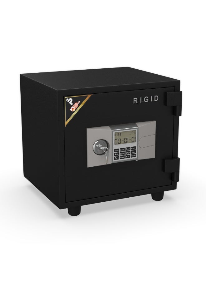 RIGID Fire Resistant Steel Safe with Digital And Key Lock, 50Kg  - Image 5