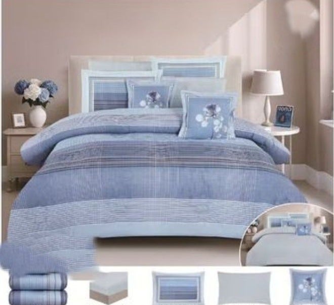 Brides Summer double bedsheet set, 8 pieces, 100% cotton, made from the finest pure cotton, size 230*250 - Image 1