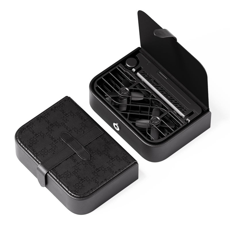 HOVERAir Black Portable Case 105g Specifically Designed X1 Drone, 5.39"Ã—3.82"Ã—1.57" Pocket-Sized, Made of Stylish PU Material, with Waterproof, Dustproof and Shockproof Features - Image 1