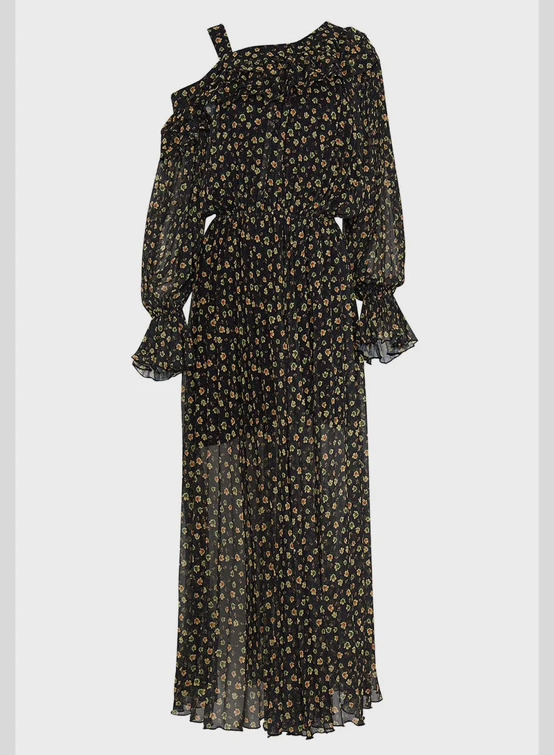 Nocturne Floral Chiffon Dress