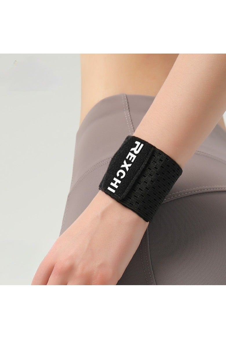 REXCHI ‌Summer Sports Wrist Wrap - Breathable Compression Support for Men & Women, Anti-Sprain Fitness Wristband for Cycling, Gym, Tennis - Thin & Lightweight Joint Stabilizer (1 Pair) - Image 1