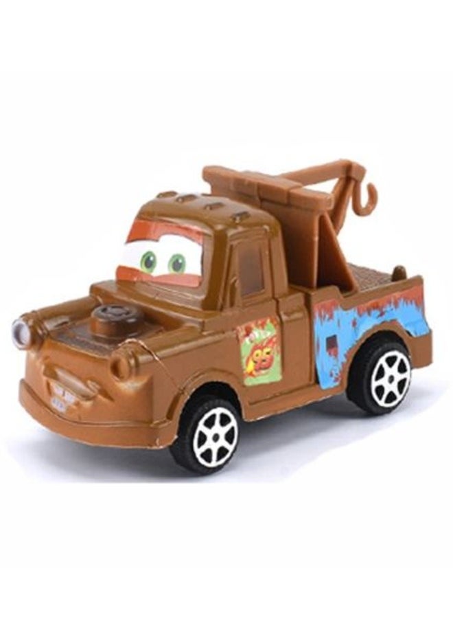 Toy Box - Disney Pixar Cars 4Pcs Models Lightning McQueen Mater Kids Movie 1:55 Plastic Mini Vehicle Action Figure Pull Back Car Toys Gift - Image 1