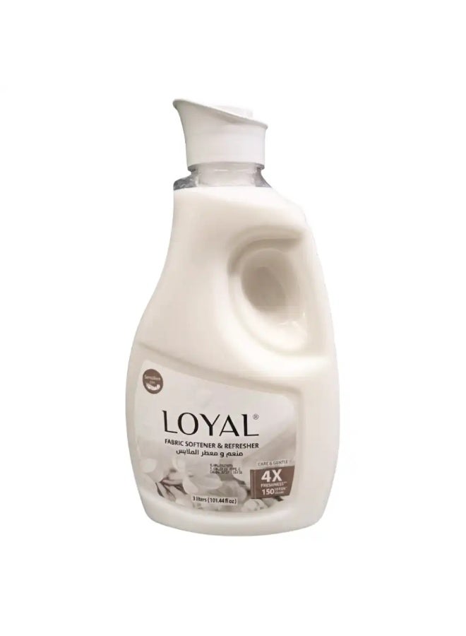 loyal منعم الأقمشة والعناية اللطيفة من لويل مع 4X انتعاش حتى 150 غسلة - 3 لتر