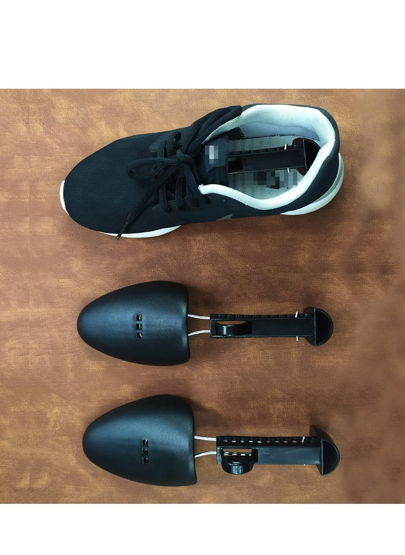 Oasisgalore - 5 Pairs Plastic Shoe Tree Stretcher Shaper for Men Adjustable Length Shoes Boot Holder Shaper Support( Men，Black) - Image 1