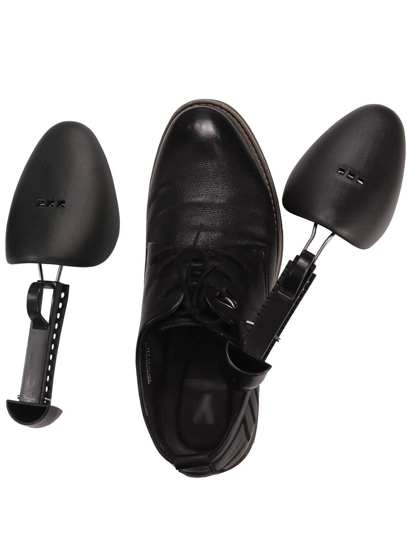 Oasisgalore - 5 Pairs Plastic Shoe Tree Stretcher Shaper for Men Adjustable Length Shoes Boot Holder Shaper Support( Men，Black) - Image 1