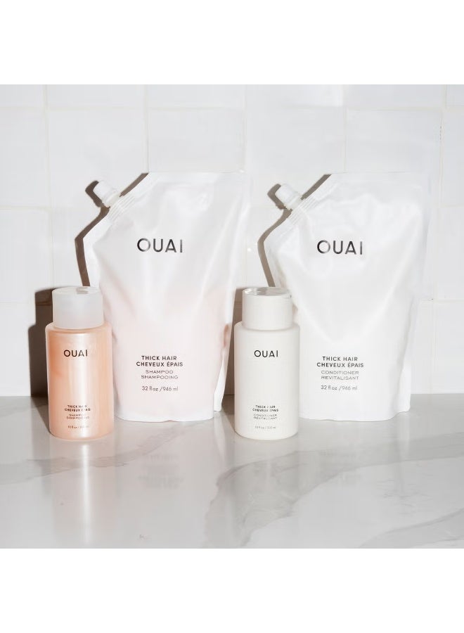 OUAI Thick Hair Conditioner Refill 946ml - Image 2