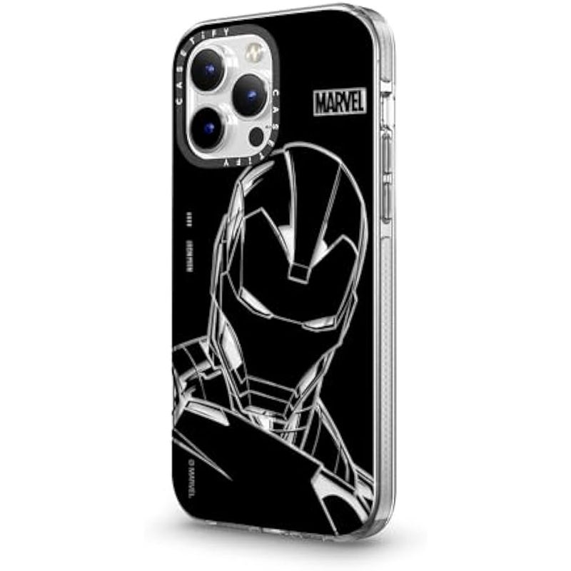 Casetify Clear iPhone 14 Pro Max Case 【Iron Man Co-Lab/Not Yellowing / 6.6ft Drop Protection/Compatible with Magsafe】 - Iron Man - Black - Clear - Image 5