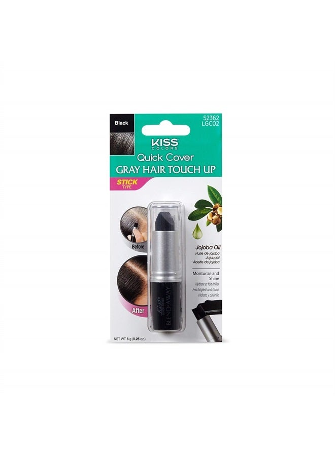 Quick Cover KISS Quick Cover Gray Hair Touch Up Stick (Black) - Image 1