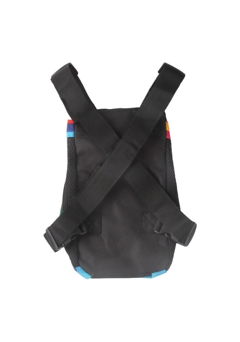 Seyahat Taşınabilir Pet Göğüs Sırt Çantası Pet Taşıma Çantası, Boyut: L Gökkuşağı Çizgili Diğer - Image 3
