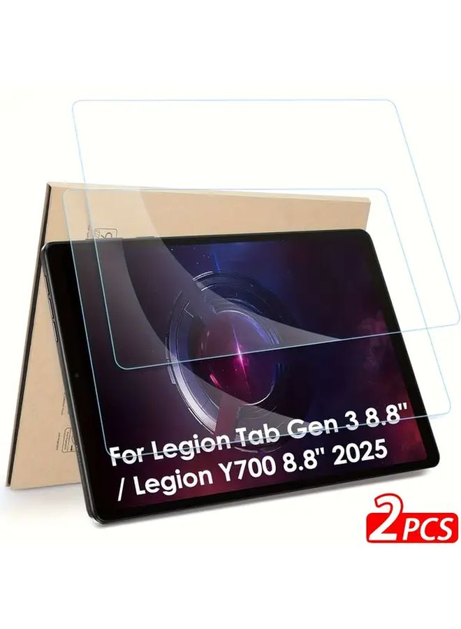 2 Pack Tempered Glass Screen Protector for Legion Y700 Gen 4 8.8 inch 9H Hard Scratch Resistant - Image 1