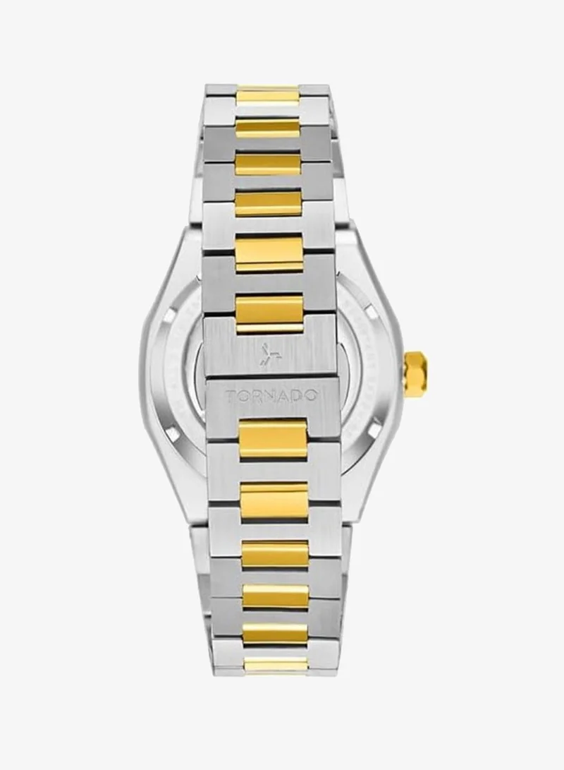 Tornado Olive Green / Dark Green Men's  Solid Stainless Steel,Integrated bracelet with Brushed Outer Links, Polished Center Links Automatic Watch T24303-TBTH - 41mm mm for Men | Best Price UAE