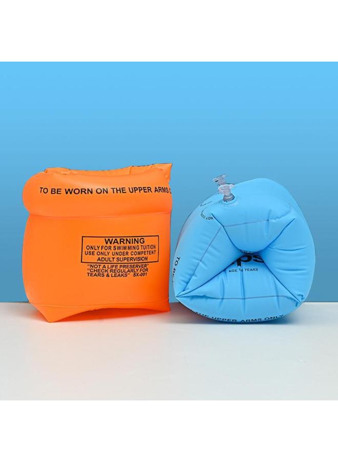 Generic Thickened Inflatable Water Sleeve Adult Double Airbag Swimming Ring Arm Ring OK Baby Floating Ring-Color:Silicone Tiger Swimming Cap - Image 3