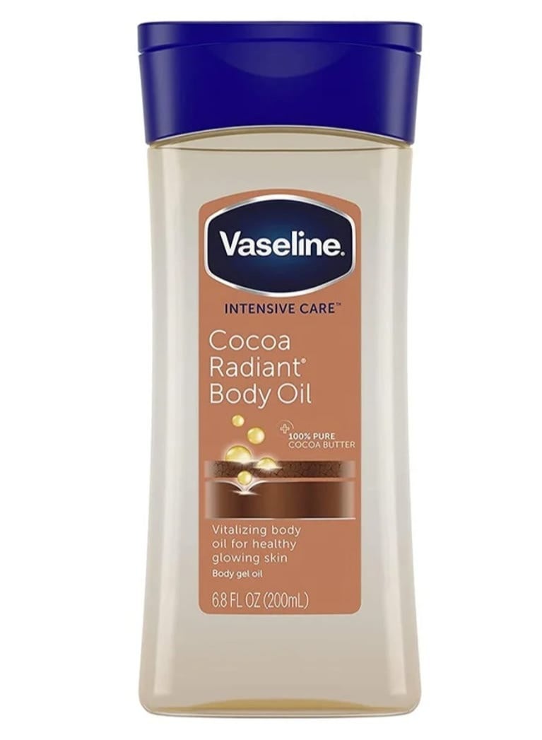Vaseline Body Oil Jelly Moisturizing and Nourishing for Dry Skin with Cocoa Butter Walnut and Almond Oils, 200ml - Image 1
