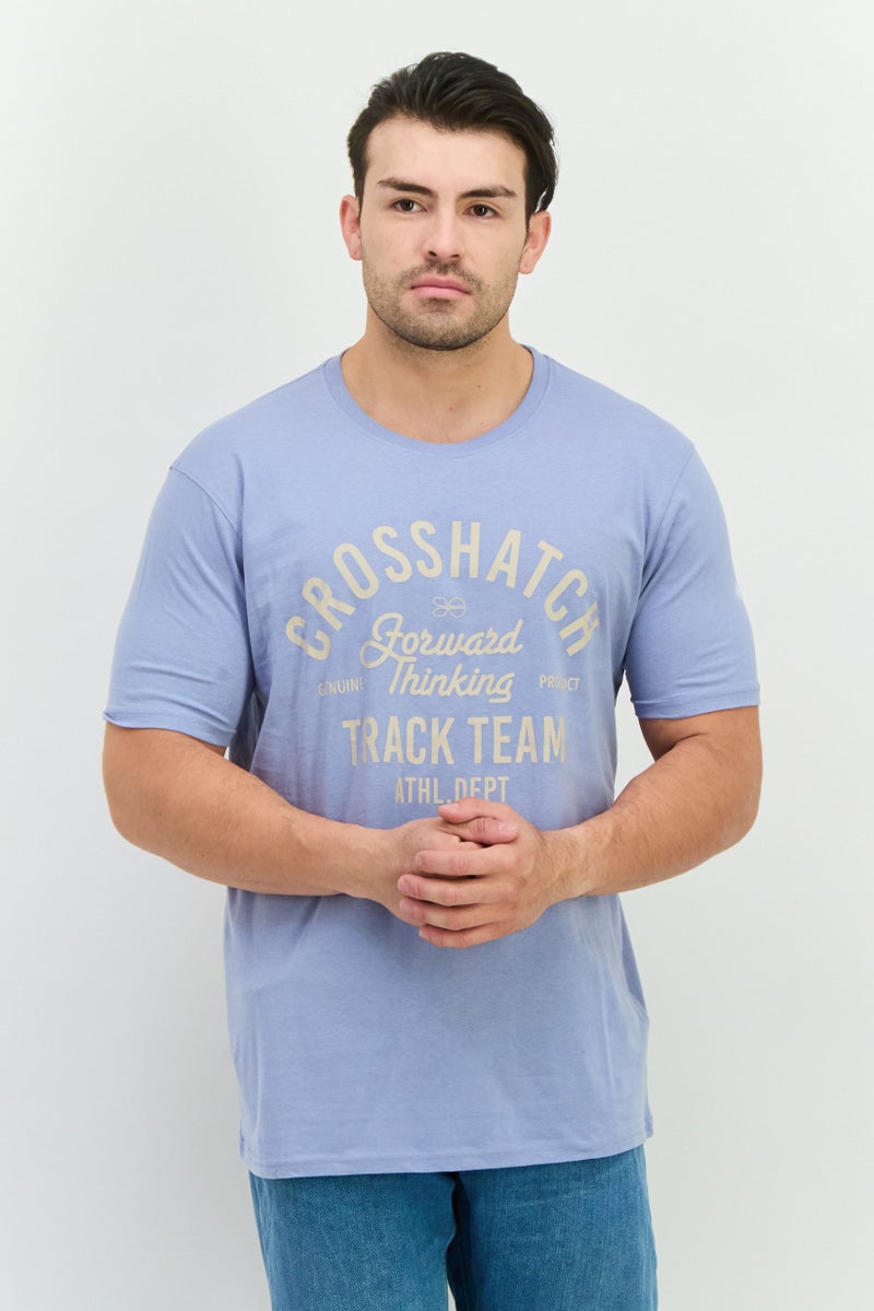 CROSSHATCH Men 5Pcs Crew Neck Short Sleeve Graphic Print T-Shirts, White - Image 1