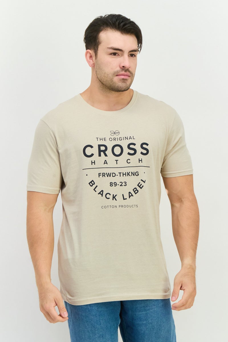 CROSSHATCH Men 5Pcs Crew Neck Short Sleeve Graphic Print T-Shirts, White - Image 2