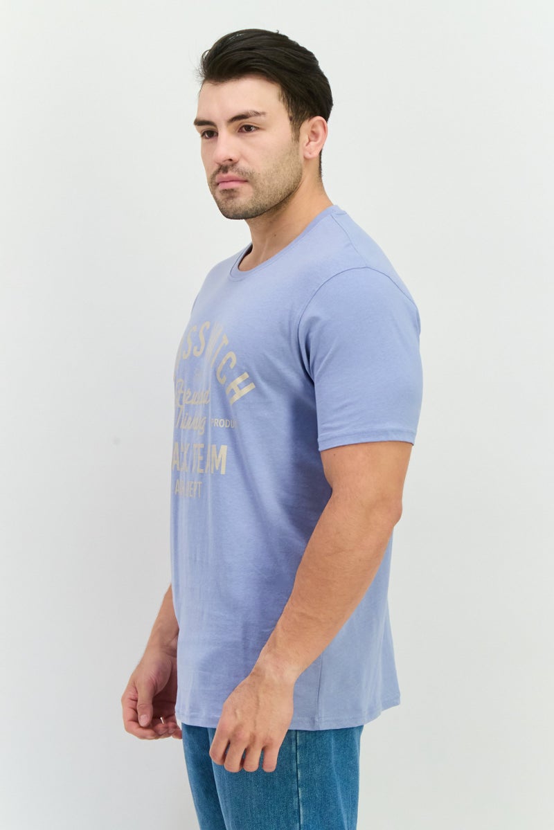 CROSSHATCH Men 5Pcs Crew Neck Short Sleeve Graphic Print T-Shirts, White - Image 4