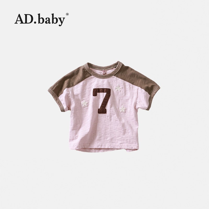 2025 Children'S Wear Summer Children'S Korean Style Reactive Printing Girls' Sleeveless T-Shirt Summer Wear Boys' Base Shirt Skin - Image 1