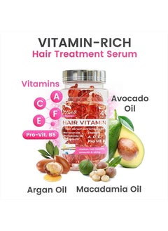 bali secrets Hair Treatment With Argan Macadamia And Avocado Oils Vitamins a, E, Pro B5 40 Capsules  - Image 2