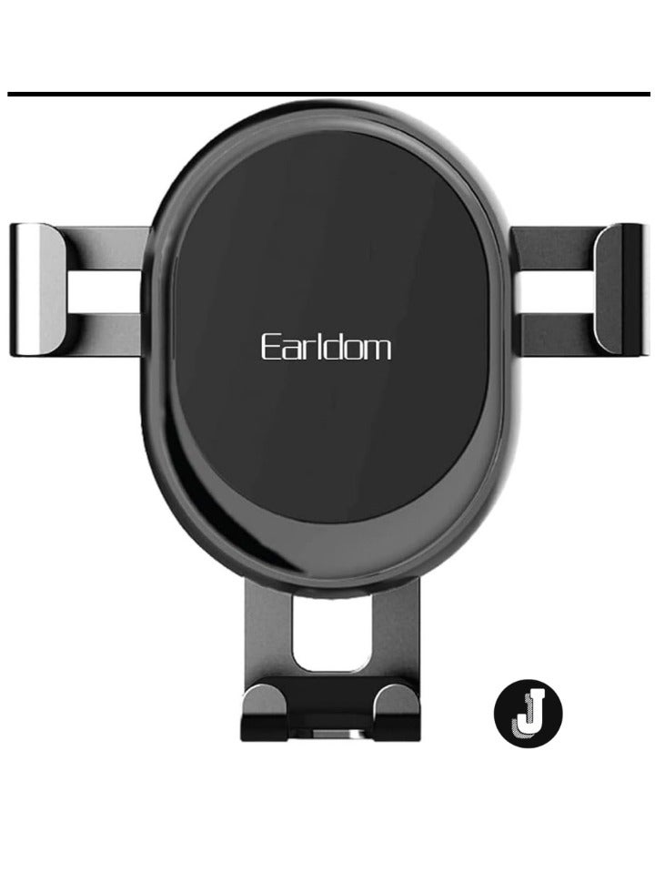 JAJEEK Mobile Phone Car Holder 360° Head Rotation Mount Mobile Stand - Black - Image 1