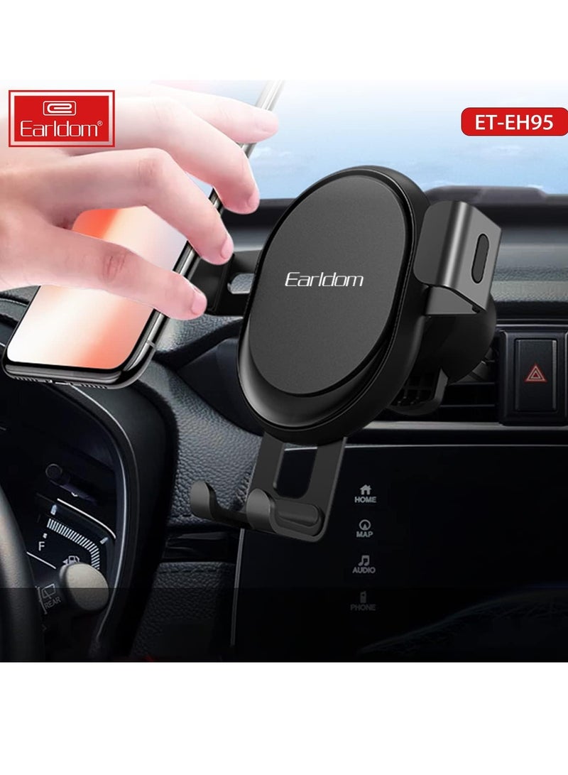 JAJEEK Mobile Phone Car Holder 360° Head Rotation Mount Mobile Stand - Black - Image 3