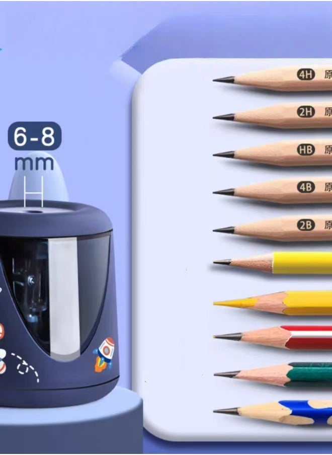 Generic Electric Pencil Sharpener Blue  - Image 2