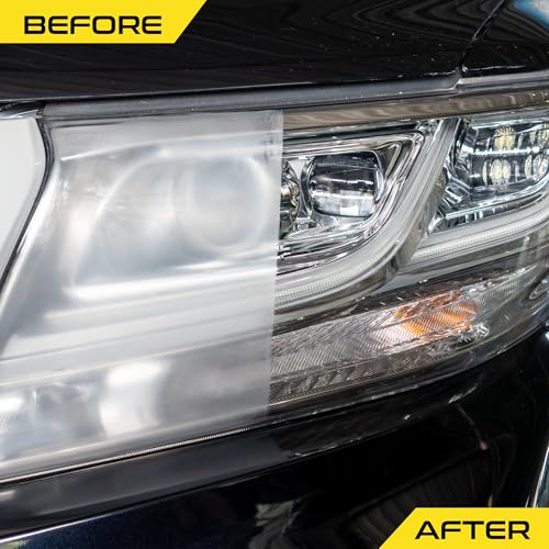 Formula 1 Headlight Restorer & Sealant – One Step Polish to Clean & Renew Yellowed Headlights, Windscreens, or Exterior Plastics (8 oz.) - Image 4