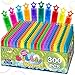 V-Opitos 300 Pack Mini Bubble Wands in 10 Color Bulk Party Favors for Kids Ideal Goodies Bags Stuffers Themed Birthday Valentine Easter Halloween Christmas School Classroom Prizes for Boys Girls - Image 2
