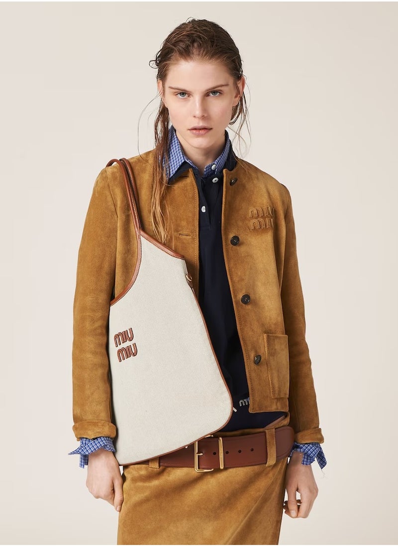 MIU - MIU Ivy canvas tote bag Shoulder - Image 1