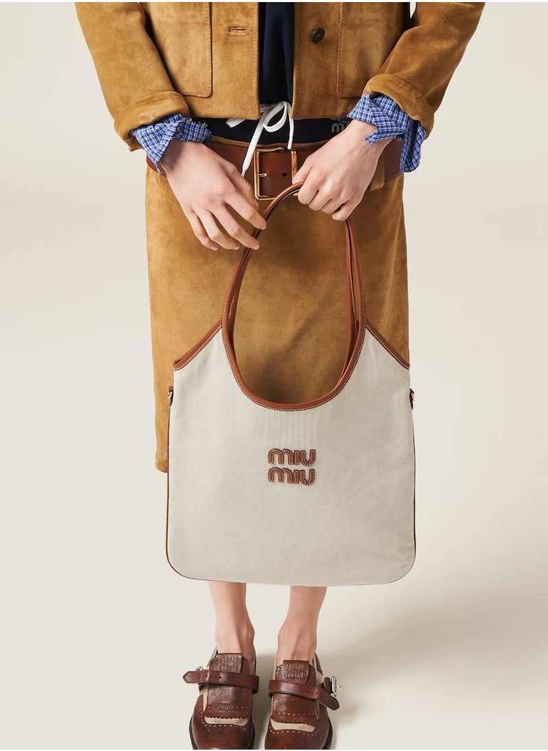 MIU - MIU Ivy canvas tote bag Shoulder - Image 1