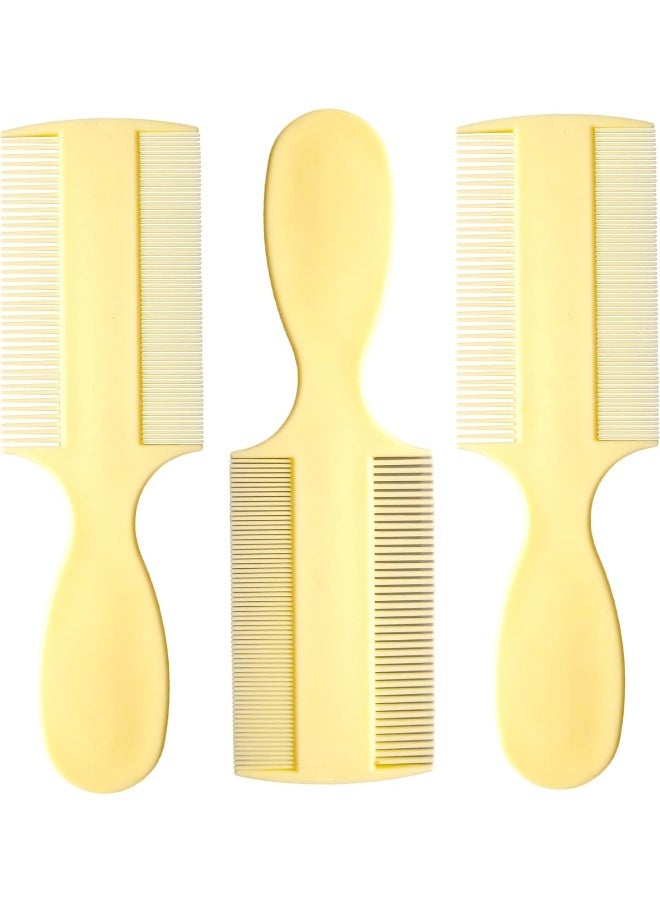 Vakly Vakly Fine Tooth Comb [Pack of 3] Double Sided Fine Teeth Baby Comb and Extra Fine Rounded Teeth for Newborn Babies and Infants with Cradle Cap and Adults with Dandruff and Lice  - Image 1