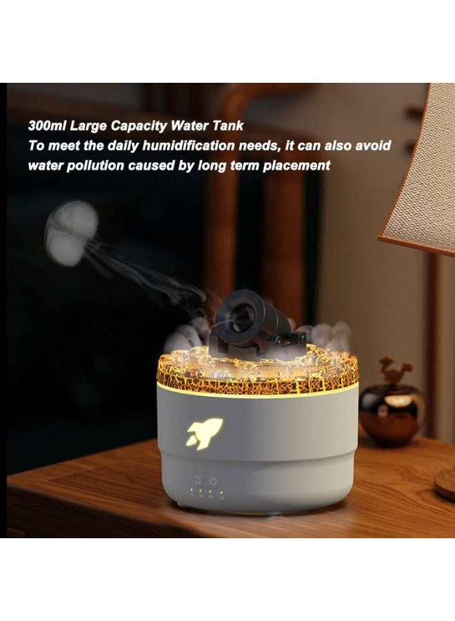 Cannon Humidifiers with Timer for Bedroom, Cannon Aromatherapy Humidifier Diffuser, Essential Oil Aromatherapy Machine with Colorful LED Lights, Small Home Desktop - Image 3