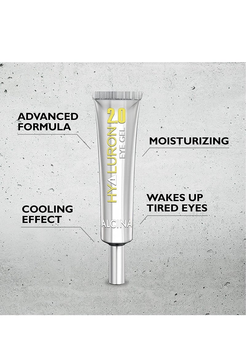 ALCINA - Hyaluron 2.0 Anti-Wrinkle Under Eye Gel Contains Hyaluronic Acid 15ml Made in Germany - Image 1