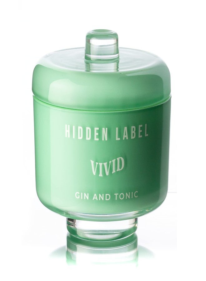 Hidden Label شمعة معطرة برائحة الجن والتونيك، شموع صويا منزلية، فتيلان، 8.1 أونصة، شموع طبيعية غير سامة، تدوم 30 ساعة، شمعة علاج عطري للنساء والرجال، هدية مثالية لديكور المنزل في فصل الخريف - Image 1