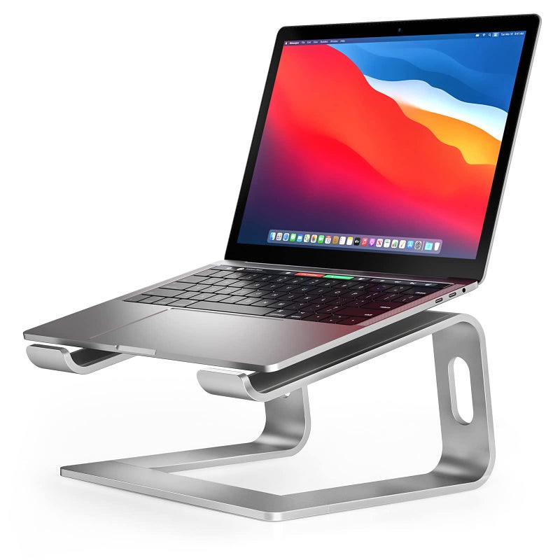 Nulaxy Laptop Stand, Ergonomic Aluminum Laptop Computer Stand, Detachable Laptop Riser Notebook Holder Stand Compatible with MacBook Air Pro, Dell XPS, HP, Lenovo More 10-15.6â€ Laptops - Image 1