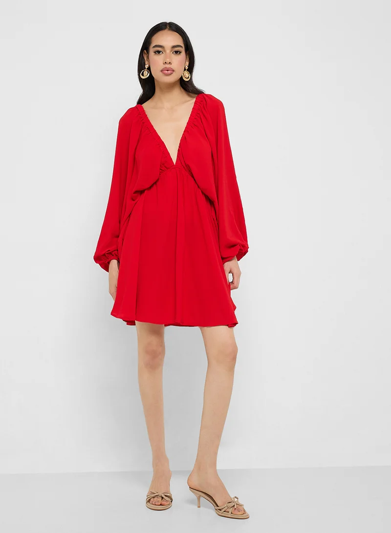Ginger Balloon Sleeve Dress