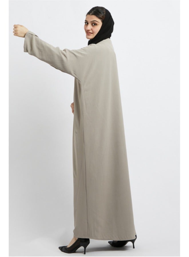 Evva Luxury Saudi Abaya for Women – Elegant Open Front Modest Wear in Premium Fabric – Ideal for Ramadan, Eid, and Everyday Eleganc - Image 2