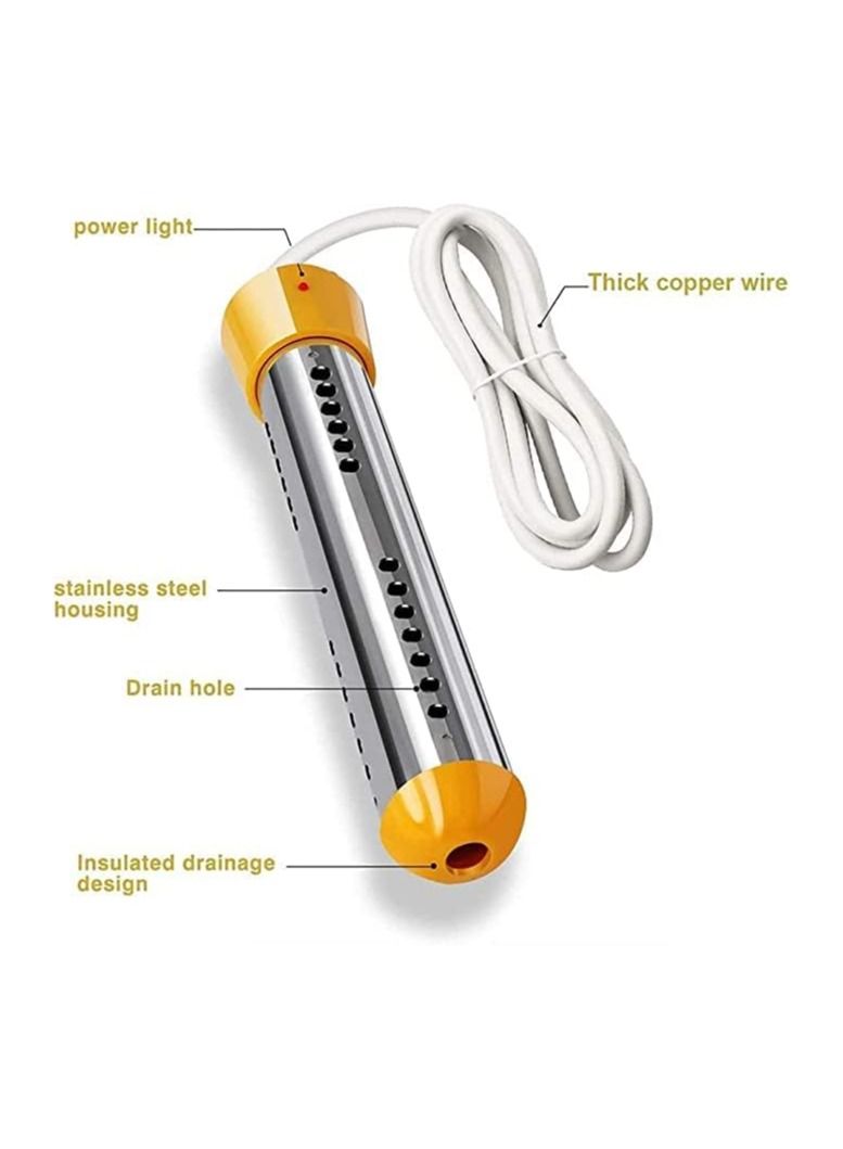 1500W Immersion Water Heater Portable Electric Water Heater with Stainless Steel Guard - Image 4