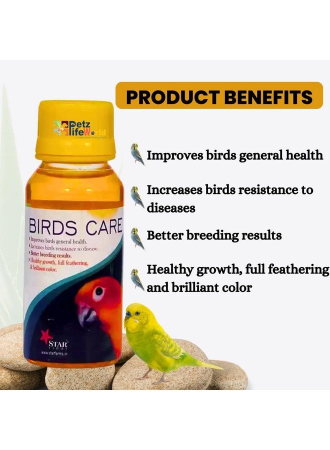 معزز الطيور، 50 جرامًا وعناية الطيور، 60 مل، مجموعة مكملات صحية لجميع أنواع الطيور الأليفة من Petzlifeworld - Image 5